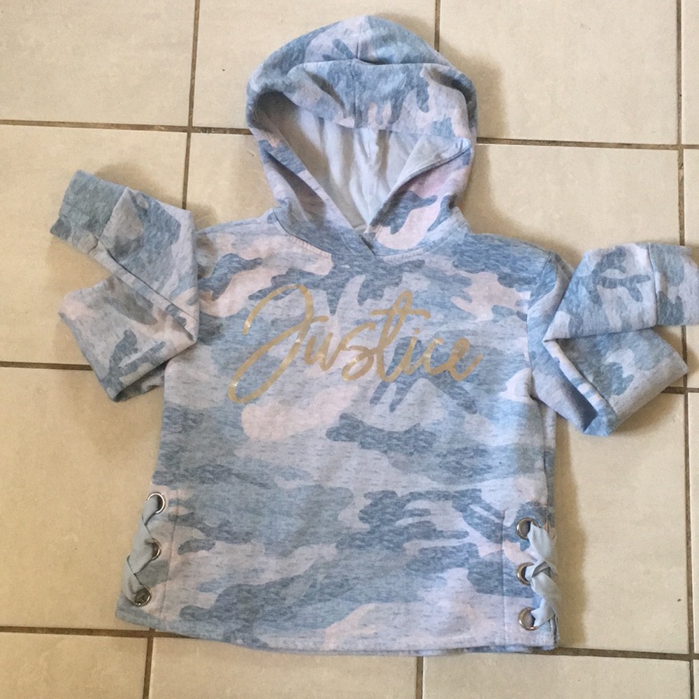 JUSTICE CROPPED HOODIE